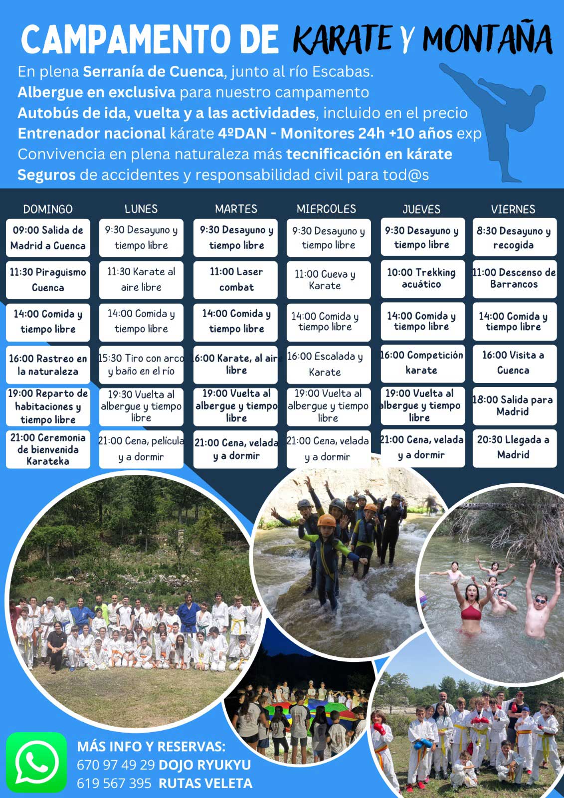 campamento de karate y montaña verano 2024